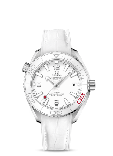 Omega Seamaster Planet Ocean 600M Co-Axial 39.5 Master Chronometer Stainless Steel / White / Alligator